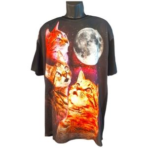 Chemistry Cats and the Moon Sublimation Men's Graphic Tee